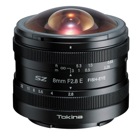 Tokina SZ 8mm f/2.8 Fisheye Lens for Canon EF-M, Black