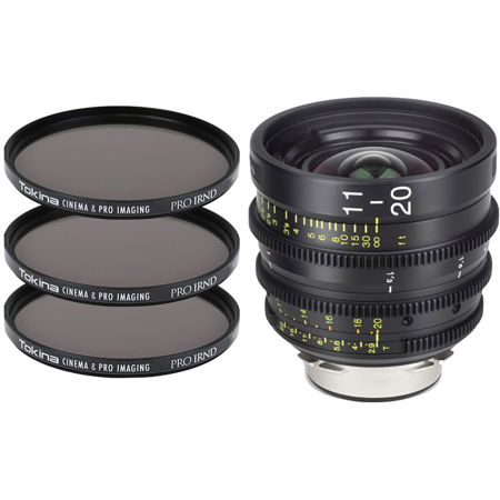 Tokina Cinema ATX 11-20mm T2.9 Lens with 3x PRO IRND 86mm Filter Kit for Nikon F