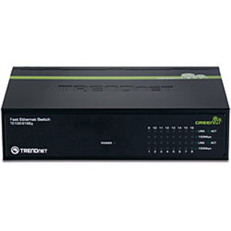TRENDnet 16-port 10/100mbps GREENnet Switch