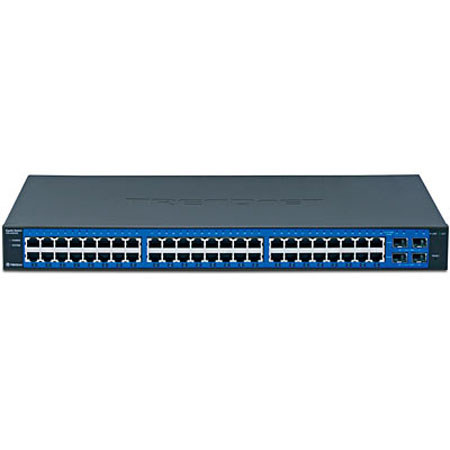 TRENDnet 48-Port Gigabit Web Smart Switch with 4 Shared Mini-GBIC Slots