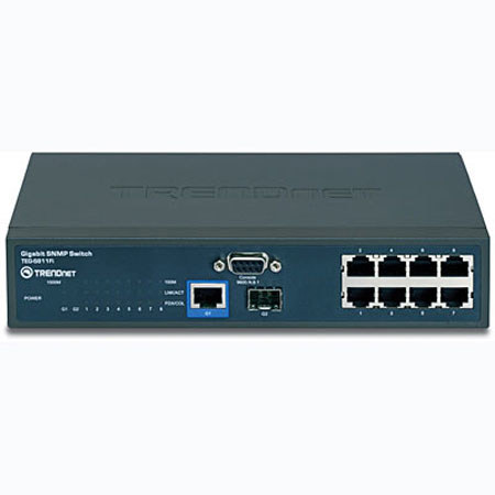 TRENDnet 8-Port 10/100Mbps Layer 2 Managed Switch with Gigabit Copper