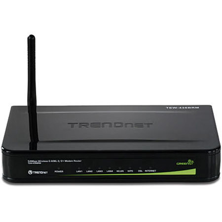 TRENDnet 54Mbps Wireless G ADSL 2/2+ Modem Router