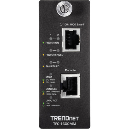 TRENDnet TFC-1600 16-Bay Fiber Converter Chassis System