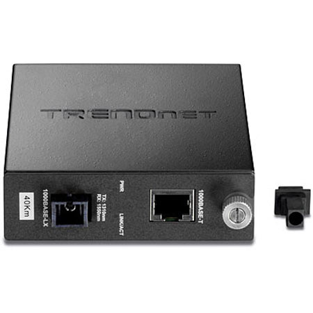 TRENDnet Intelligent 1000Base-T to 1000Base-LX SC Fiber Converter