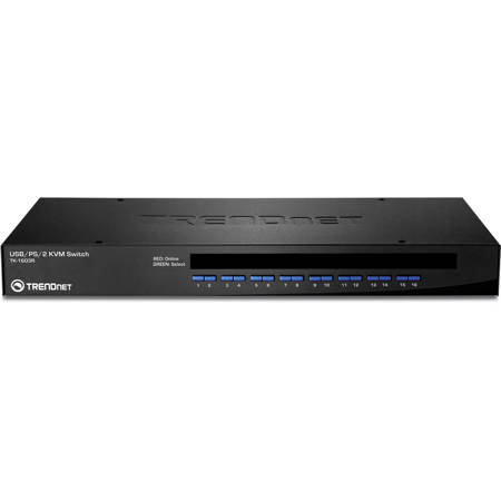 TRENDnet TK-1603R 16-Port USB/PS/2 Rack Mount KVM Switch