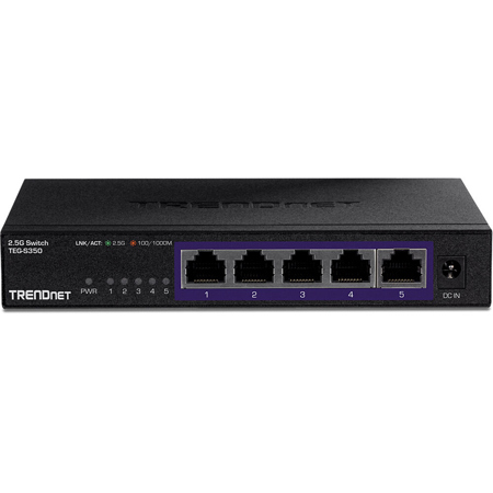 TRENDnet TEG-S350 5-Port 2.5G Unmanaged Network Switch