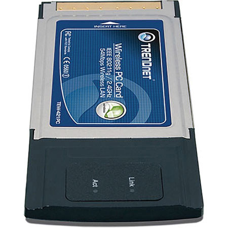 TRENDnet 54Mbps 802.11g Wireless PC Card, PCMCIA