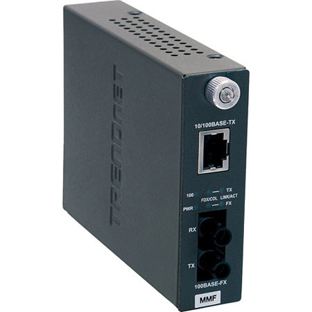 TRENDnet 100Base-TX to 100Base-FX ST Fiber Converter