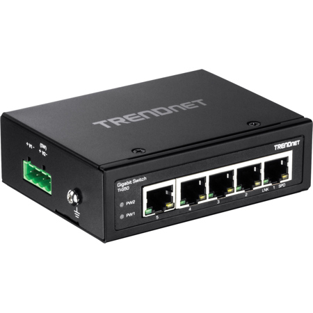 TRENDnet TI-G50 5-Port Gigabit DIN-Rail Switch, Version v1.0R