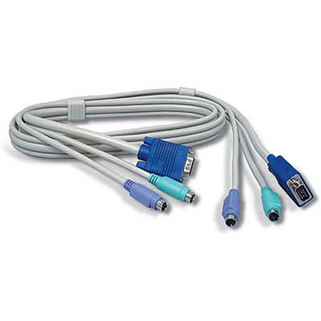 TRENDnet 6' PS/2 Male to VGA Male KVM Cable for TK-200/K-400/TK-800R Switches