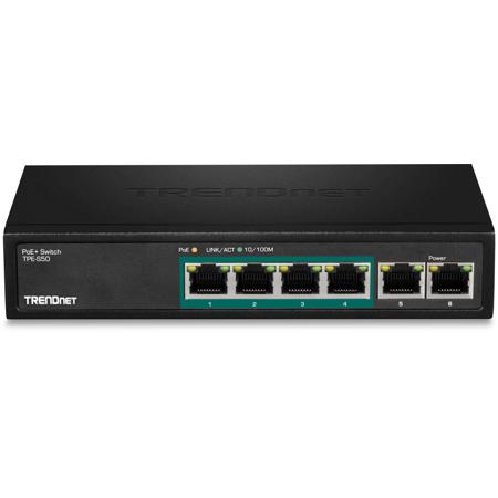 TRENDnet TPE-S50 5-Port 10/100 Mbps PoE Switch, Version v1.0R