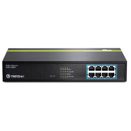 TRENDnet 8-Port 30w 10/100 Mbps PoE+ Switch