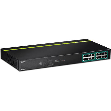 TRENDnet TPE-TG160G 16-Port Gigabit PoE+ Switch, Version v1.0R
