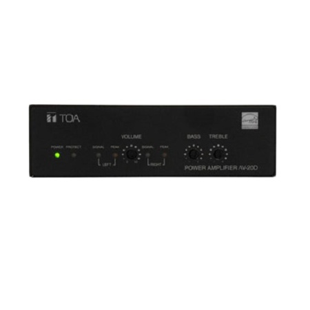 TOA Electronics AV-60S-AM Single-Channel Class D Plenum Rated Micro Amplifier