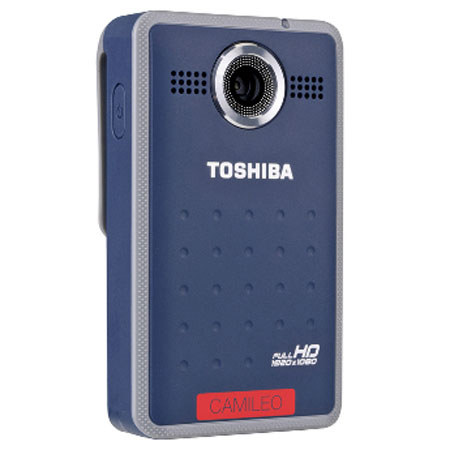 Toshiba CAMILEO Clip Full HD Mini Camcorder, Dark Blue