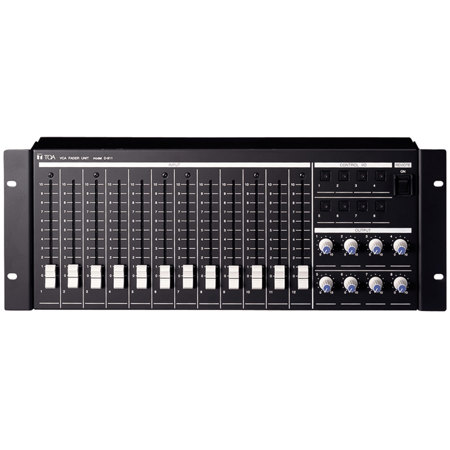 TOA Electronics VCA Fader Control Unit for D-901 Mixers, Includes Red Fader Knobs, Rack Mounting Screws, Rack Mounting Fiber Washers (Requires Power Supply D-984VC)