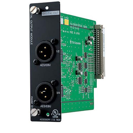 TOA Electronics 4 AES/EBU Digital Output Module for D-901 and DP-K1 Mixers