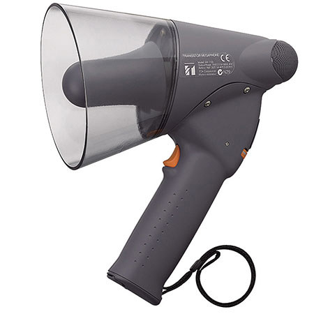TOA Electronics ER-1203 Splash-proof Hand Grip Type Megaphone, Dark Gray