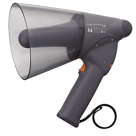 TOA Electronics ER-1206 Splash-proof Hand Grip Type Megaphone, Dark Gray
