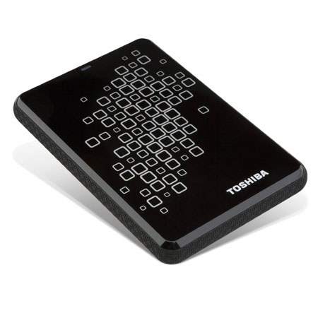 Toshiba Canvio 500GB USB 3.0 Hard Drive, Black/Silver Accents