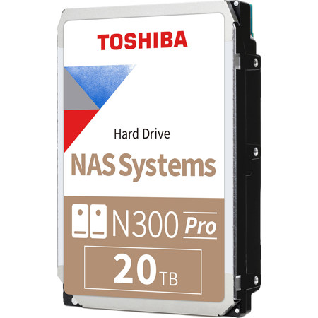 Toshiba N300 Pro 20TB SATA III 3.5" Internal NAS Hard Drive