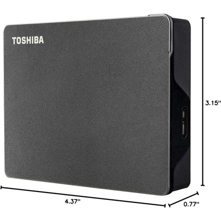 Toshiba Canvio Gaming 4TB USB 3.2 Gen 1 Portable Hard Drive