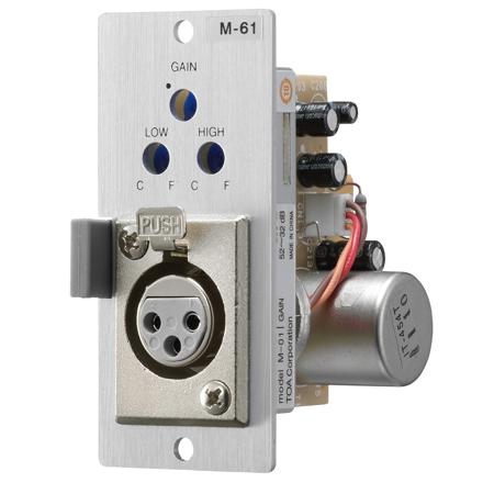 TOA Electronics Microphone Input Module with Compressor and Female XLR Connector
