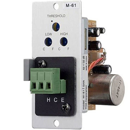 TOA Electronics Mic Input Module with Compressor and Removable Terminal Block