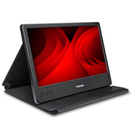 Toshiba 14" USB Ultra-Portable Mobile LCD Monitor, Matte Black