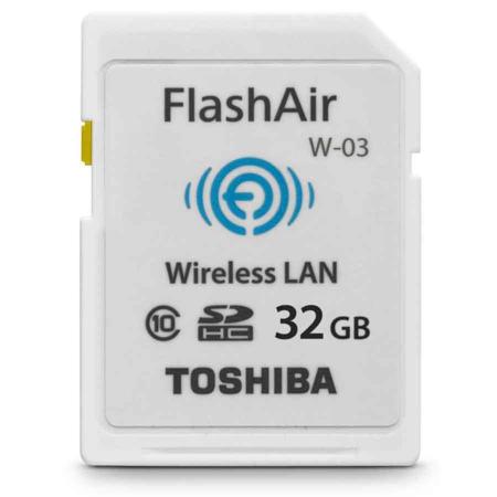 Toshiba 32GB FlashAir III Wireless Class 10 SDHC Memory Card for Digital Cameras