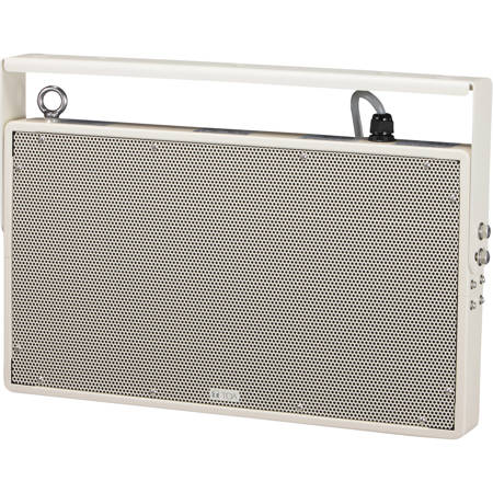 TOA Electronics 30W Plane Wave Compact Single-Sided Radiation Speaker, 450 Hz - 17.5 kHz Frequency Response, 87dB Sensitivity, 2 kOhms at 5W Impedance, Single, Ivory
