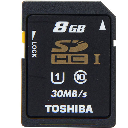 Toshiba 8GB Class 10 SDHC Memory Card