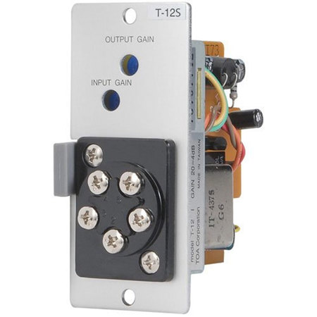 TOA Electronics Line Input/Output Module with Mute-Receive/Music-On-Hold