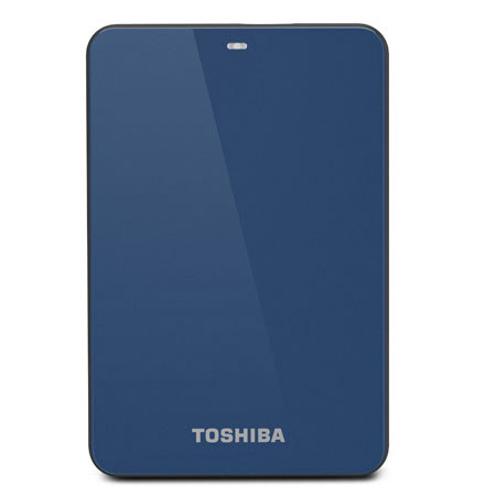 Toshiba Canvio 500GB USB 3.0 Hard Drive, Blue