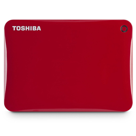 Toshiba Canvio Connect II 1TB USB 3.0 External Hard Drive, Red