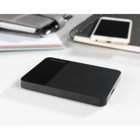 Toshiba Canvio Ready 2TB USB 3.2 Gen 1 Portable Hard Drive, Black