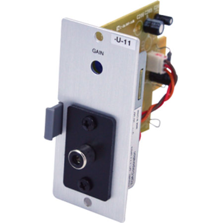 TOA Electronics 900 Series Unbalanced Line Input Module with Mute-Receive and Single RCA Pin Jack, 220 kOhms Impedance, 20Hz - 20kHz Frequency Response