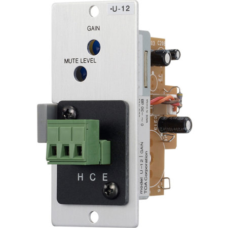 TOA Electronics 900 Unbalanced Line Input Module with Vari. Mute-Receive & RTB