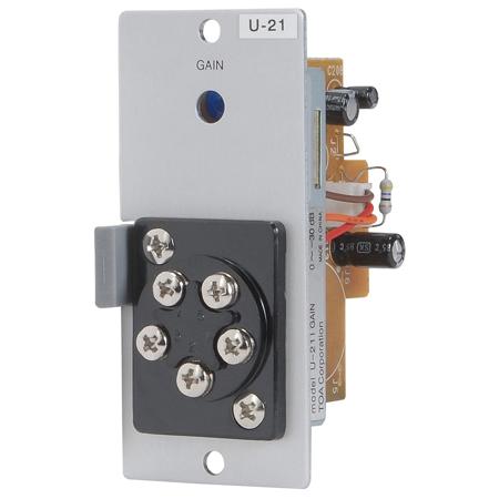 TOA Electronics 900 Series Unbalanced Line Input Module with Remote Volume Control and Screw Terminal, -20dB Sensitivity, 220 kOhms, 20Hz - 20kHz Frequency Response