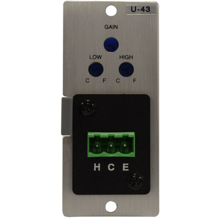 TOA Electronics Unbalanced Line Input AUX Module with Mute-Send & RTB