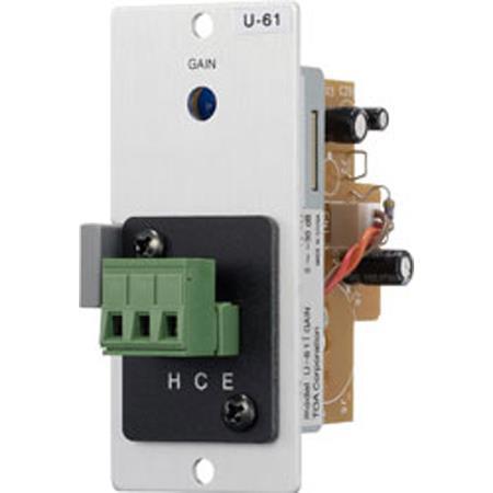TOA Electronics 900 Unbalanced Line Input Module with Compressor and RTB
