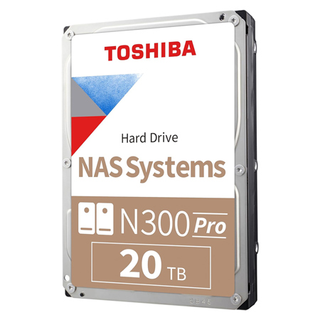 Toshiba N300 Pro SATA III 3.5" Internal NAS Hard Drive 20TB