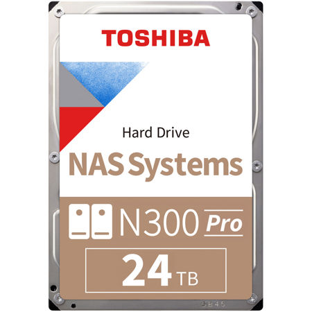 Toshiba N300 Pro SATA III 3.5" Internal NAS Hard Drive 24TB