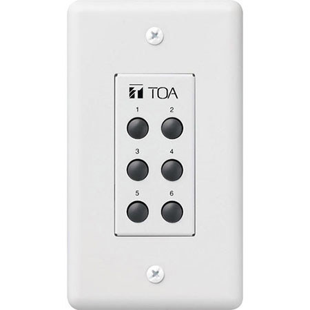 TOA Electronics 6 Switch Remote Panel for 9000 Digital Mixer/Amplifiers