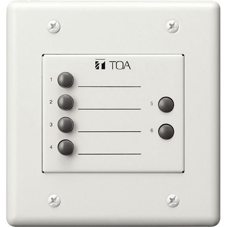 TOA Electronics ZM-9003 Remote Control Switch Panel, White