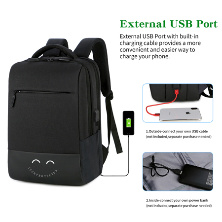 backpack that can charge your laptop HighPeak 15.6 Inch with USB Port in charging cable Fits a laptop LOKASS 15.6 Inch Travel Laptop