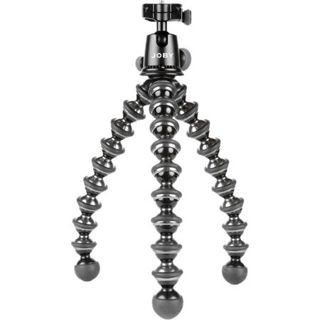 Joby GorillaPod Focus and Ballhead X Combo (GP8-BH) with Universal 1/4" Tripod Screw and 3/8" Adapter, Max Weight: 11 lb, Black