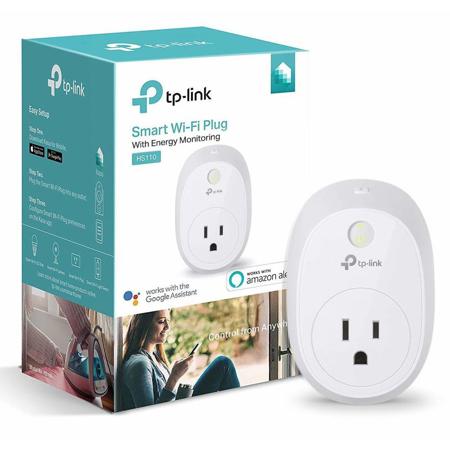 TP-Link HS110 Kasa Smart Wi-Fi Plug with Energy Monitoring, 2-Pack