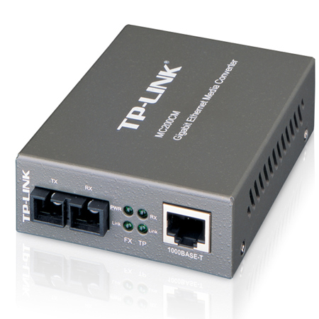 TP-Link MC200CM 1000Base-T to 1000Base-SX Gigabit Ethernet Media Converter