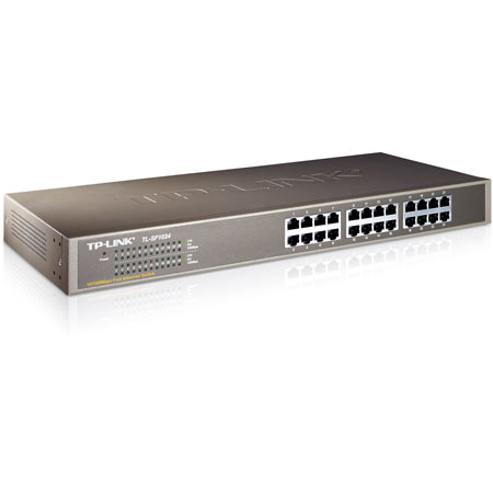 TP-Link 24-Port 10/100Mbps 1U 19" Rackmountable Steel Switch